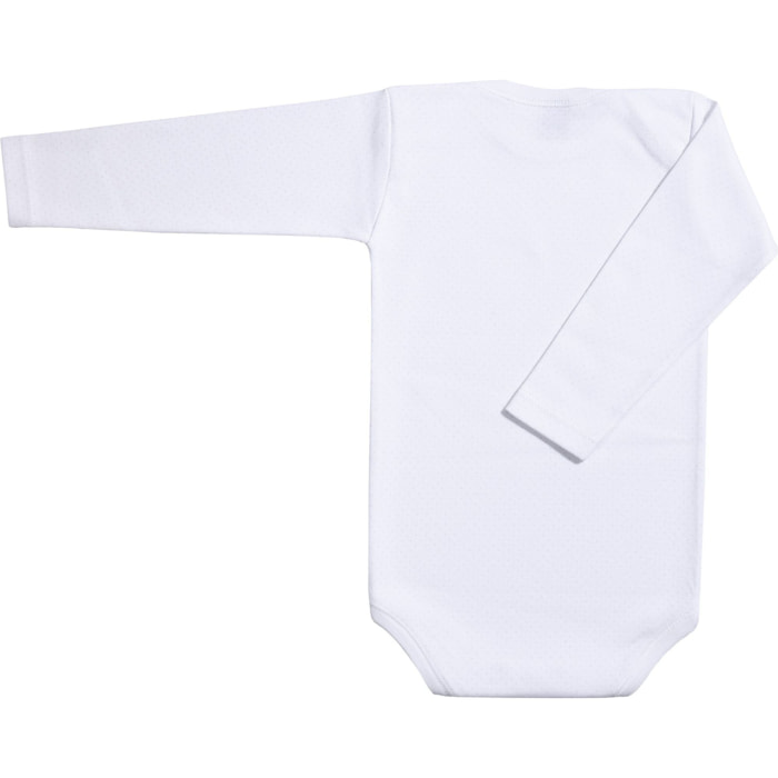 Body bebé manga larga cuello topos