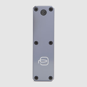 Piquadro Portachiavi personalizzabile in pelle con tracker