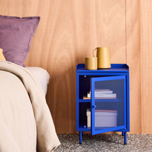 Table de chevet industrielle métal 1 porte  OHIO