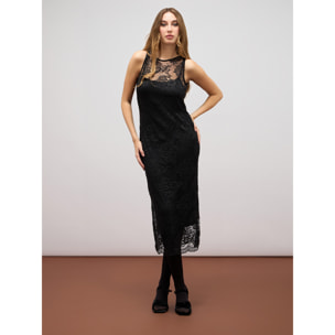 Oltre - Lace midi dress - Negro