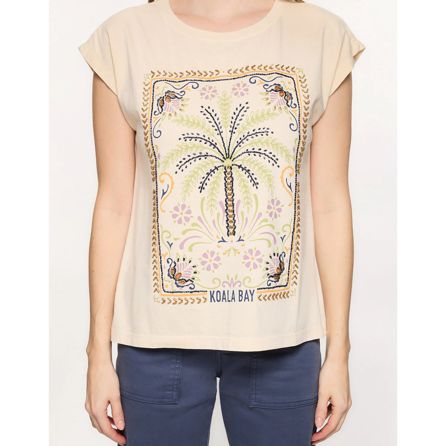 Camiseta Manga Corta Beige - Joei