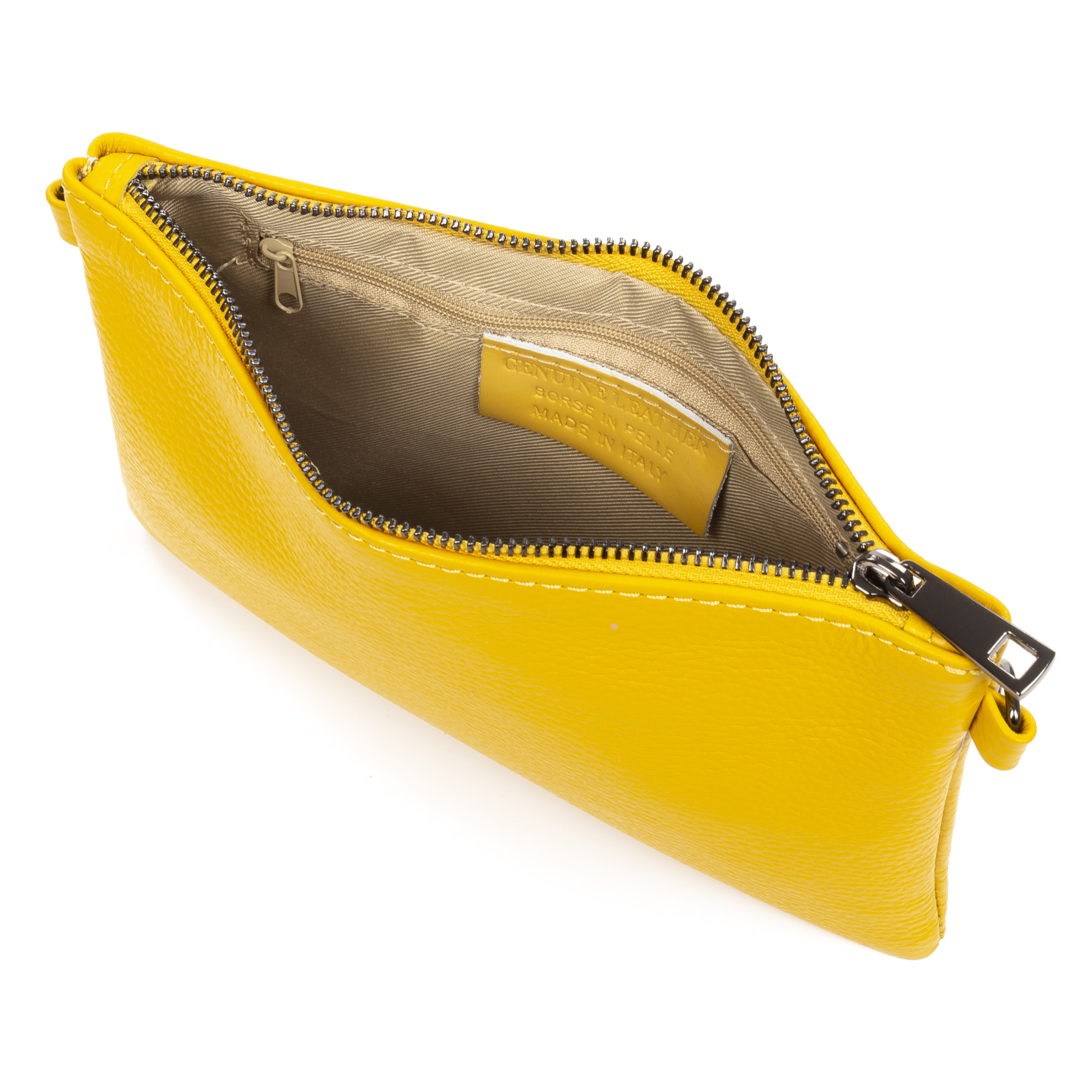 Albenga Borsa a tracolla da donna in vera pelle finitura dollaro