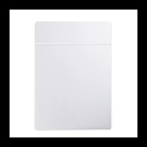 Drap plat satin de coton uni blanc Ava uni blanc