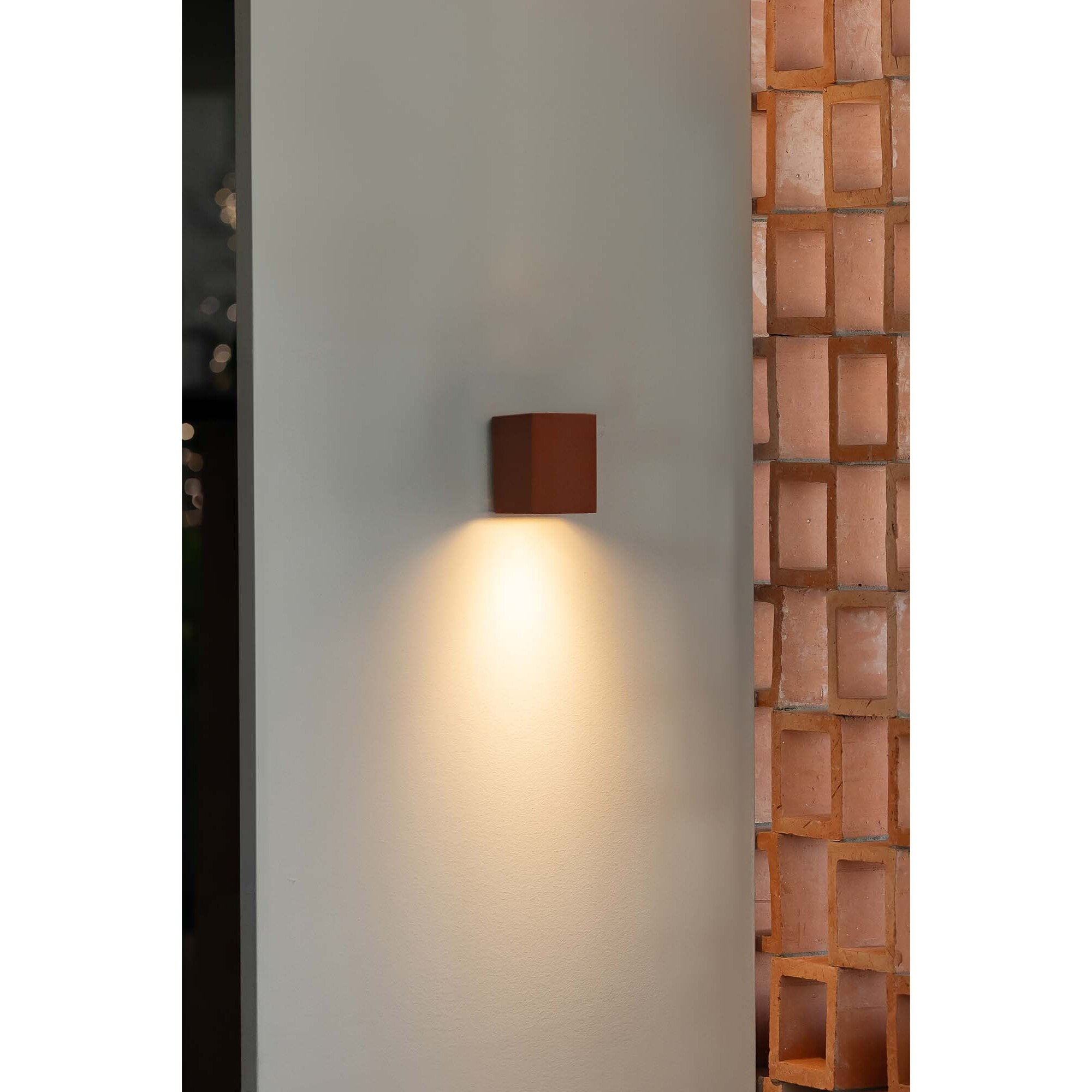 LUNE Applique carré terracotta