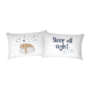 COPPIA FEDERE PRINTED, 100% Cotone, Stampa Digitale, Made in Italy - 33
