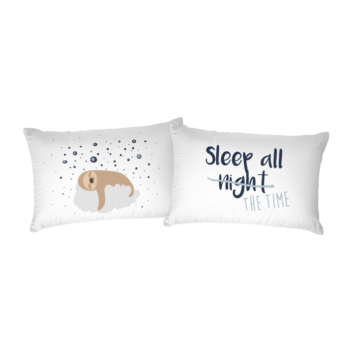 COPPIA FEDERE PRINTED, 100% Cotone, Stampa Digitale, Made in Italy - 33