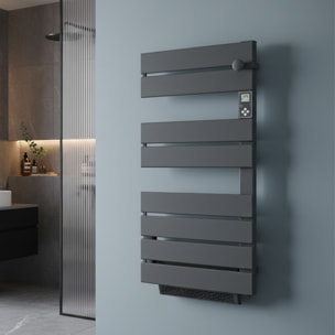 Radiateur sèche-serviette Anthracite 750w soufflerie 1000w