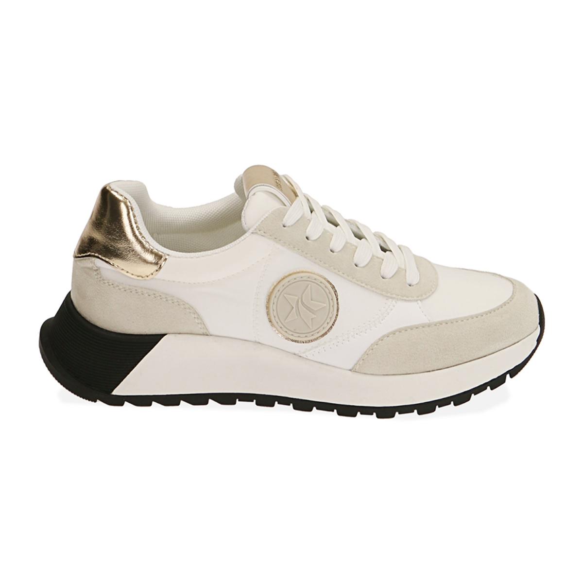 Sneakers bianche in lycra