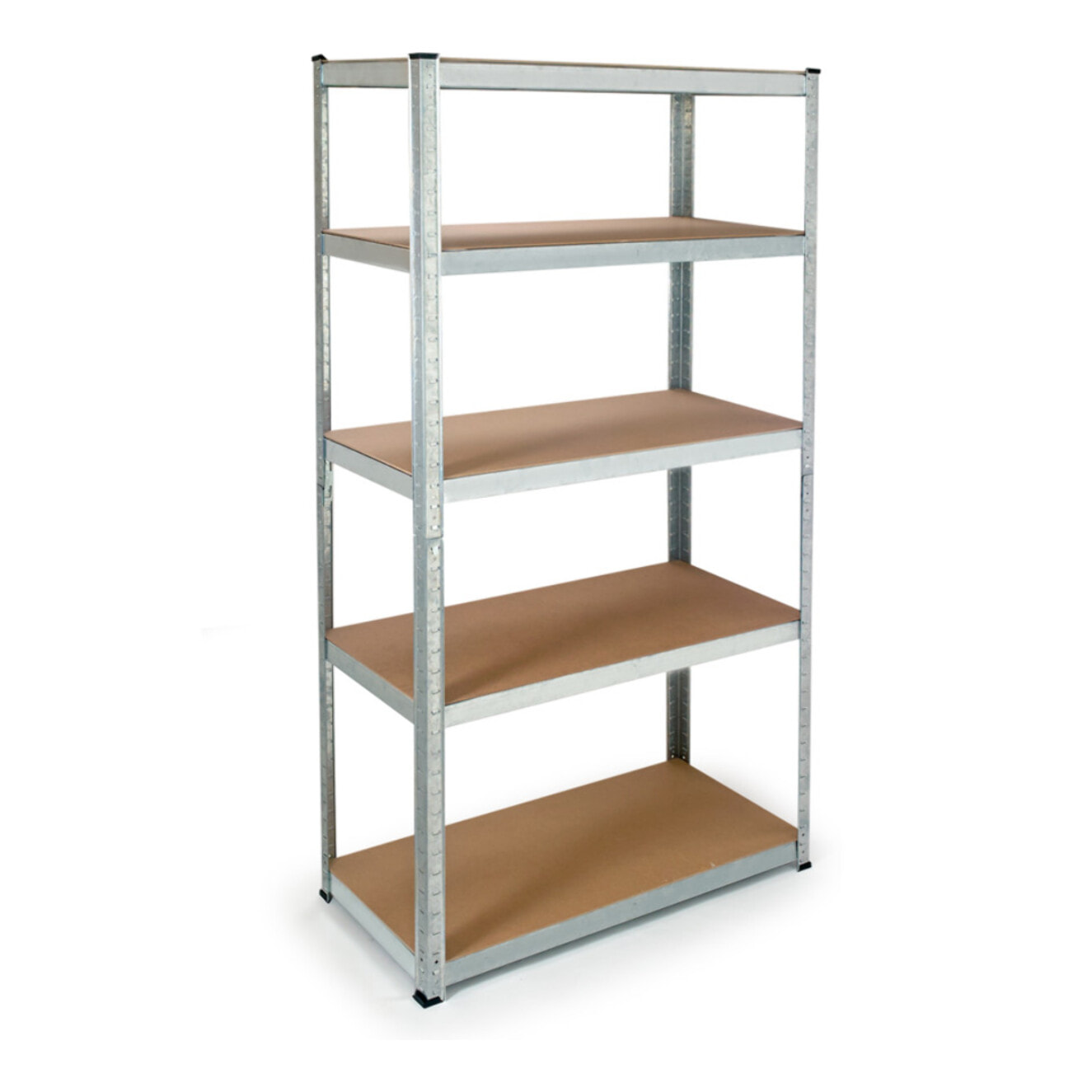 Etagère charge lourde 180cm - Bois aspect vieilli / Noir