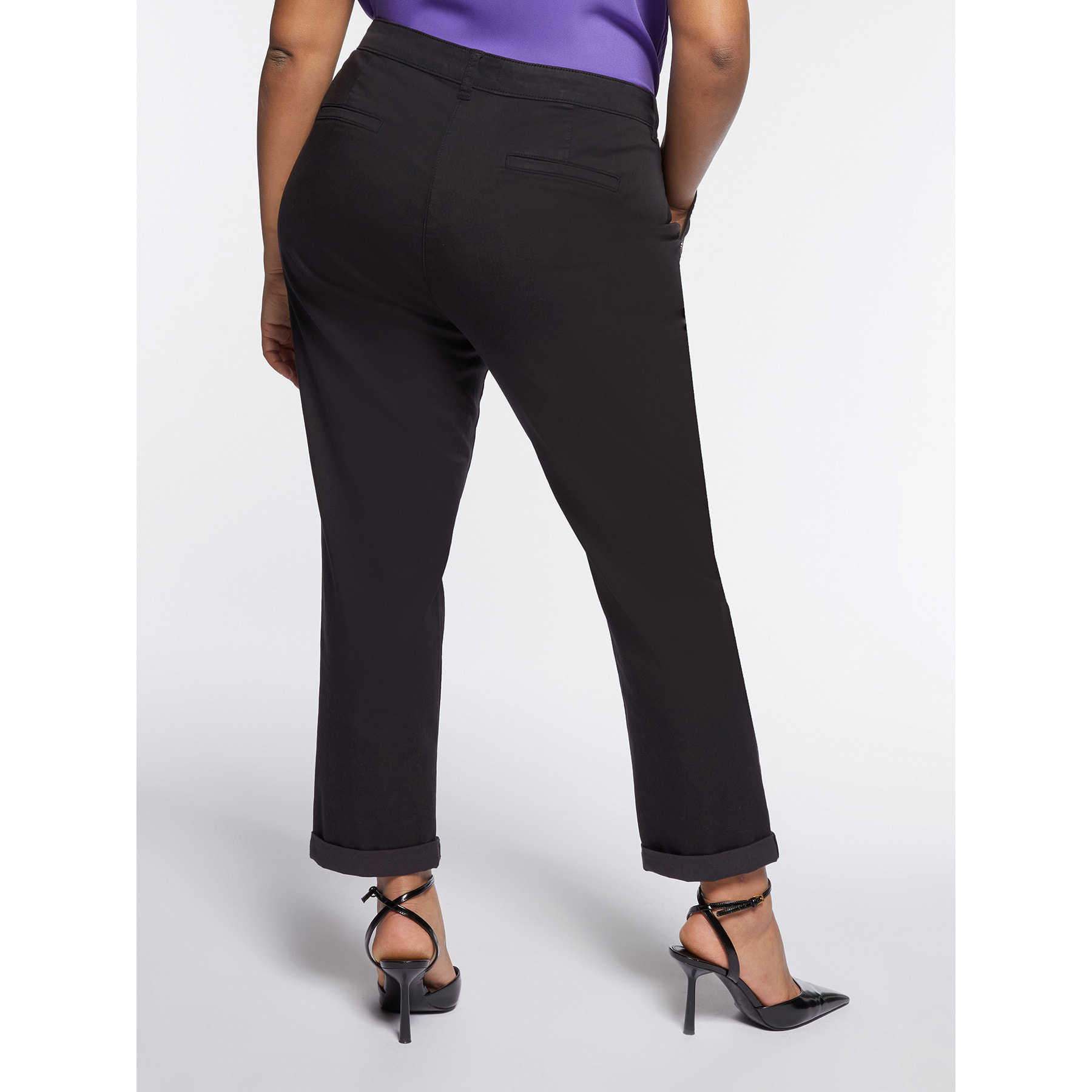 Fiorella Rubino - Pantalones chinos de TENCEL™ - Negro