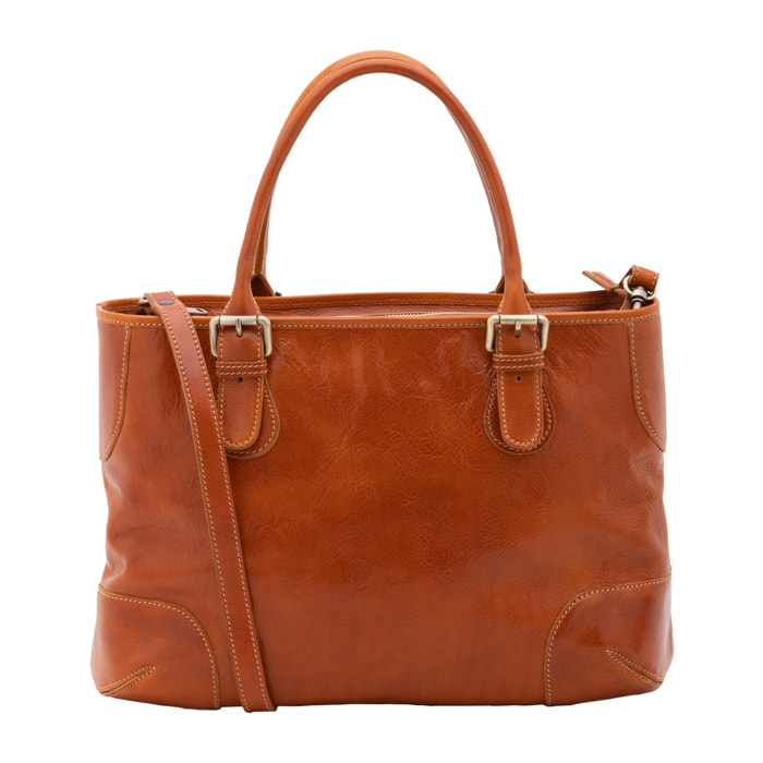 Borsa a tracolla da donna - Modello False - 100% pelle - 28.0 x 43.0 x 16.0 cm