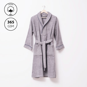 Albornoz s/m 100% algodón 360gsm gris scalpers home