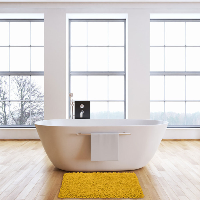 Tapis de bain 50x80 cm Jaune Colorama