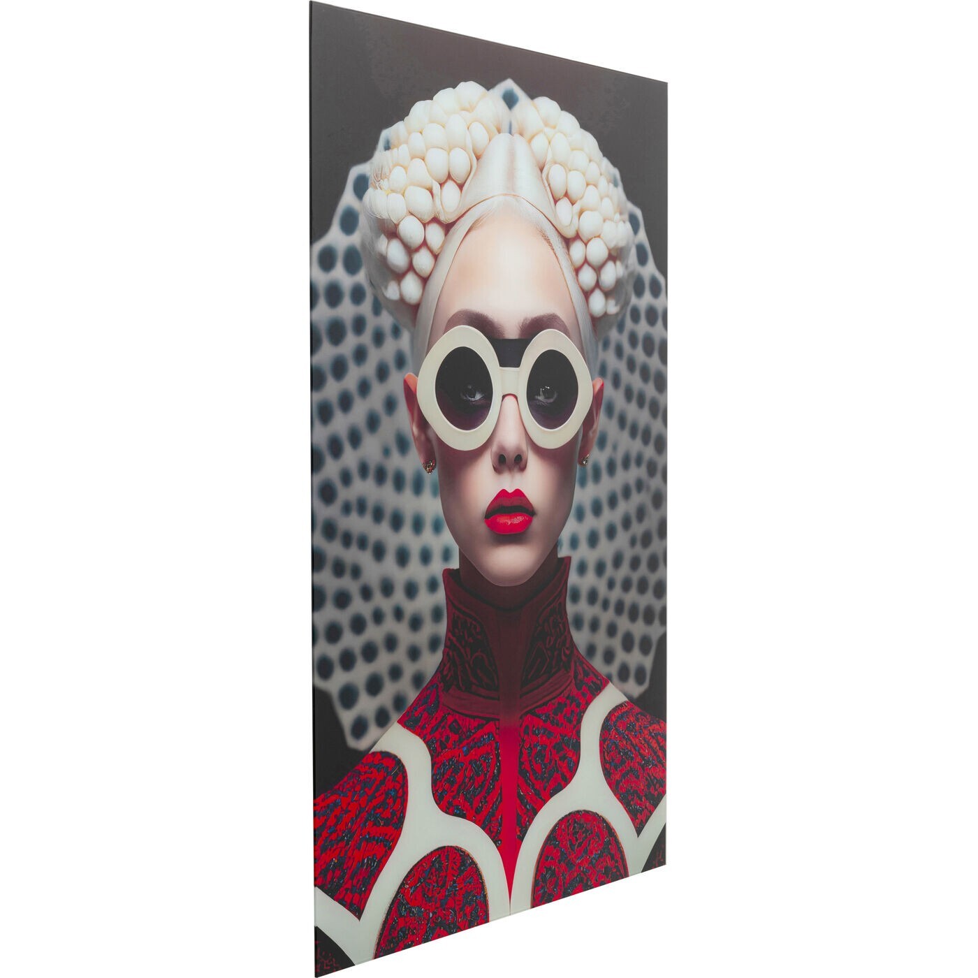 Tableau en verre Vibe femme 80x120cm Kare Design