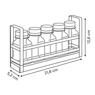 Rack 5 pots à épices Balm blanc