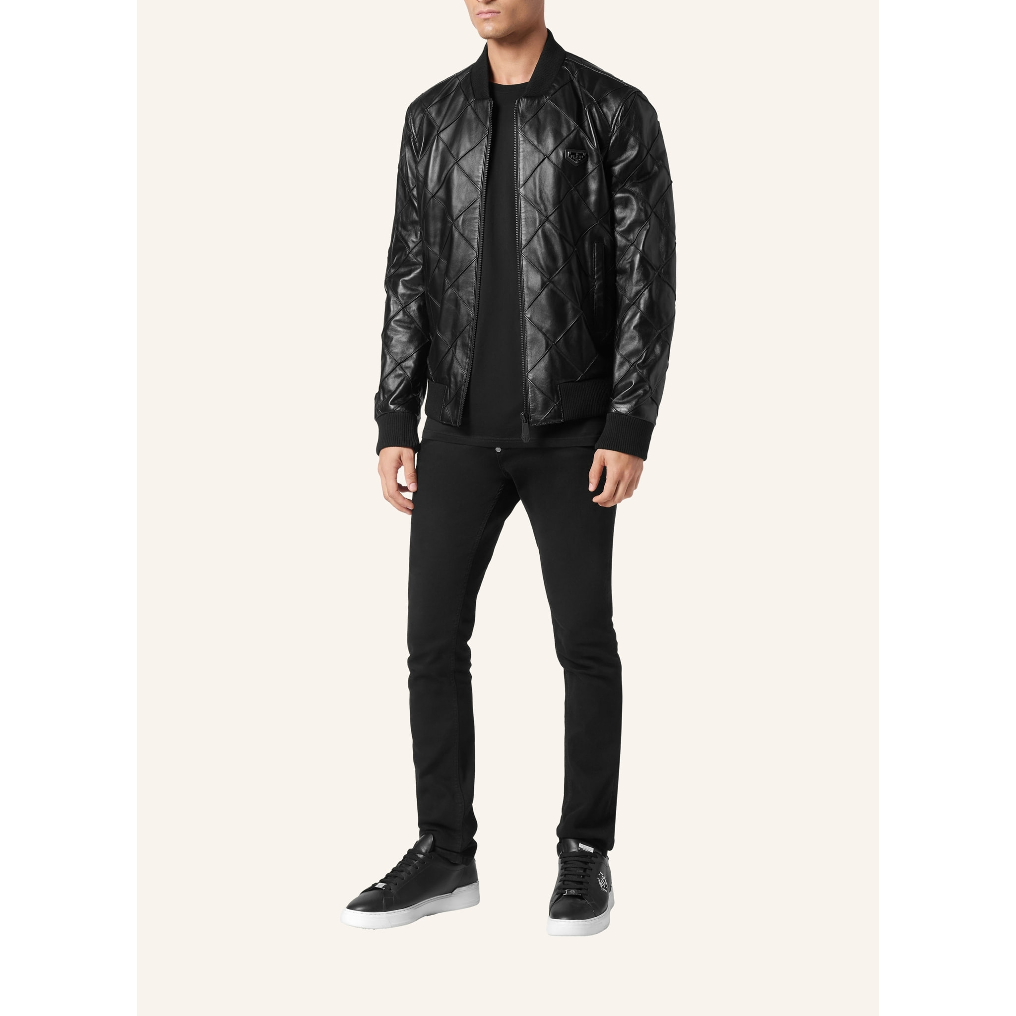 PHILIPP PLEIN Bomber in pelle