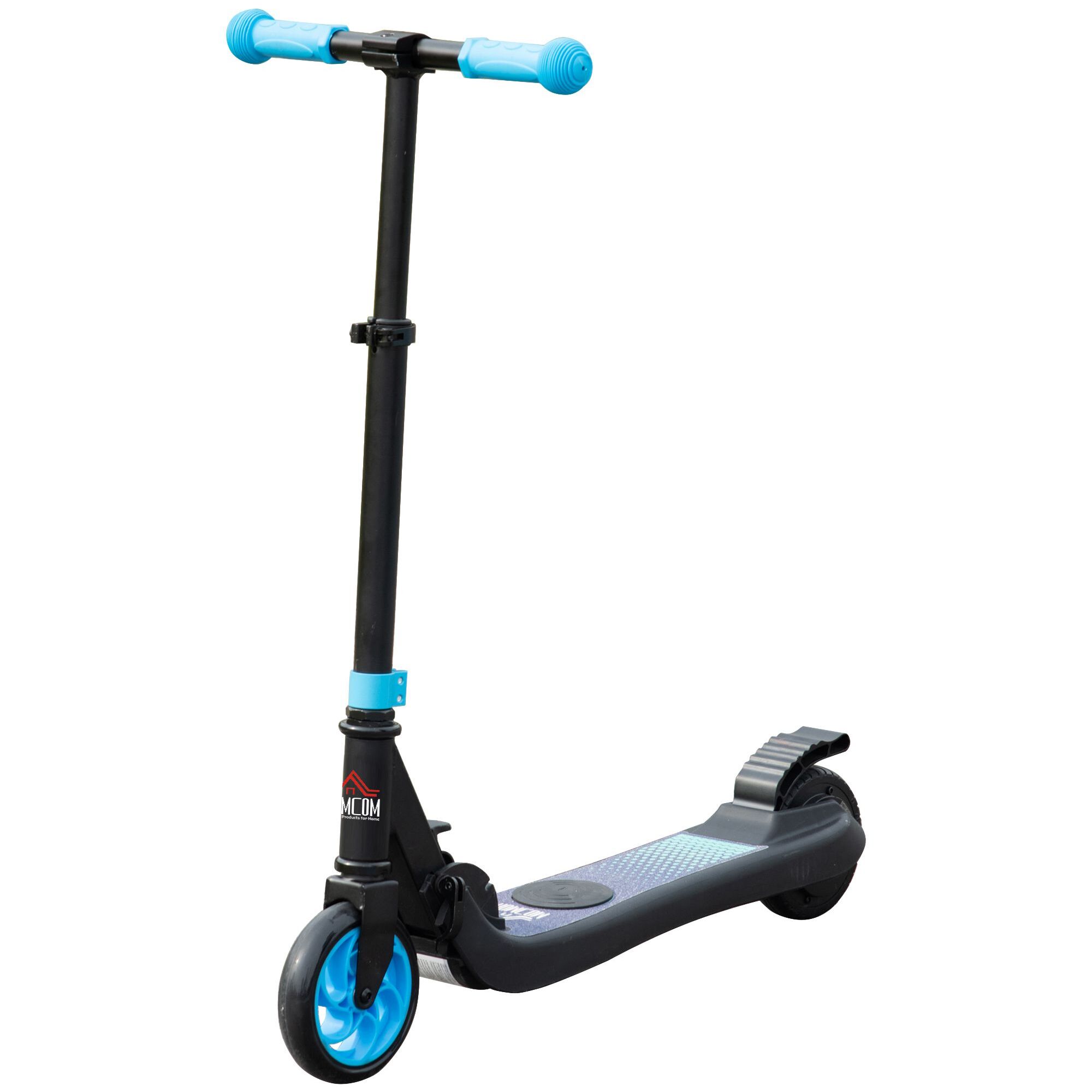 Patinete Eléctrico para Niños de +6 Años Plegable con Altura Ajustable Azul