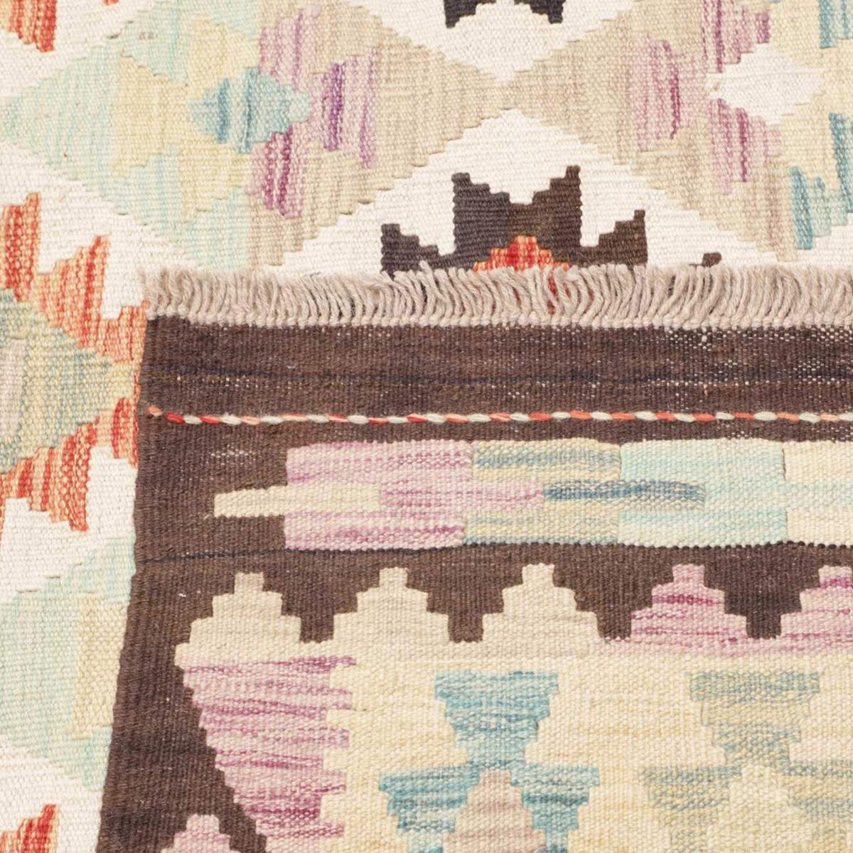 Tapis kilim géométrique, tissé à plat, laine naturelle, ZONIDOZ