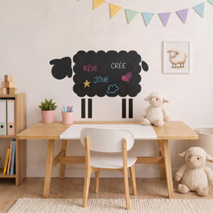 Sticker ardoise tableau noir - stickers muraux adhésif effaçable - MOUTONS 2