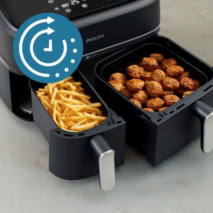 Airfryer PHILIPS Series 3000 9L Double Panier NA352/00