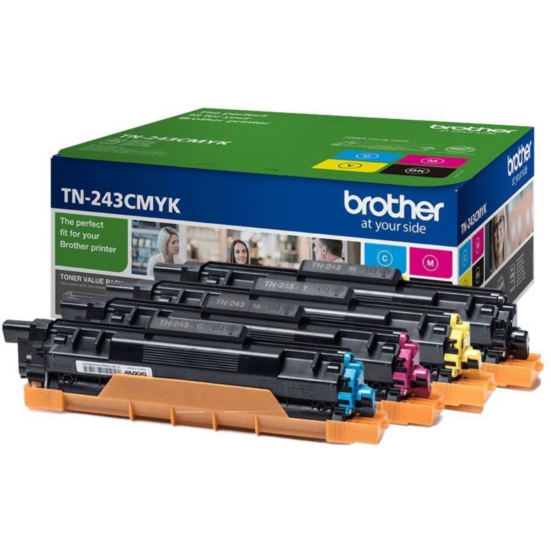 Toner BROTHER Pack TN243CMYK Cyan Magenta Jaune Noir