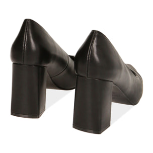 Décolleté nero, tacco 8 cm