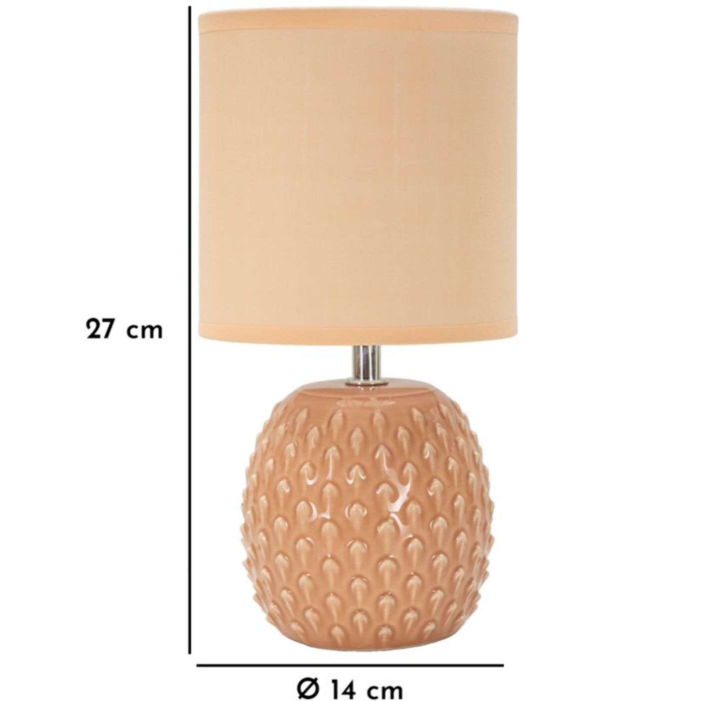 LAMPADA DA COMODINO PONTUS PESCA CM Ø 14X27