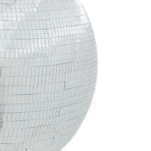 Suspension de Noël disco à facettes argentée H. 31,5 cm