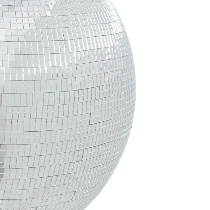 Suspension de Noël disco à facettes argentée H. 31,5 cm
