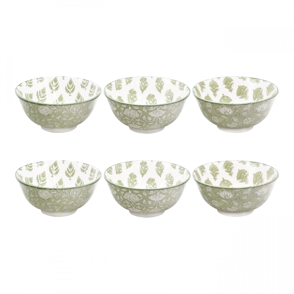 Lot de 6 bols médiums, SOLIMAN