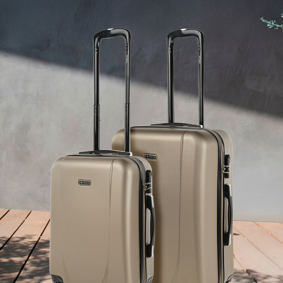Maleta Itaca Tiber Set De 2 Unidades Champagne