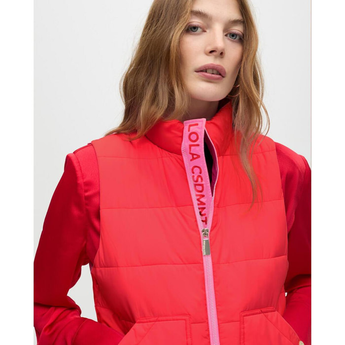 Gilet Corto Imbottito a Contrasti
