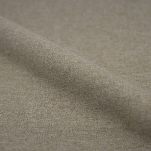 Lot de 2 chaises en tissu beige et bois d'hévéa - Josette