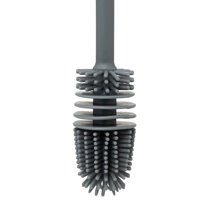 Goupillon en caoutchouc gris H33,5cm