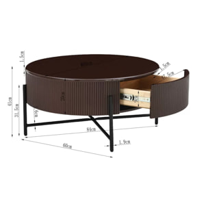 Table basse Riffle 80cm Kare Design