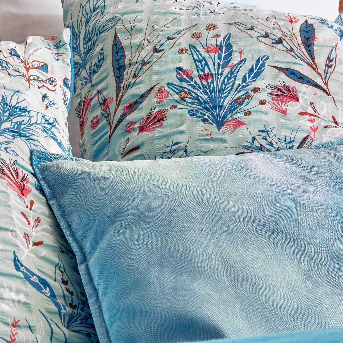 Parure de lit imprimée Vegetal Marin 240x220cm