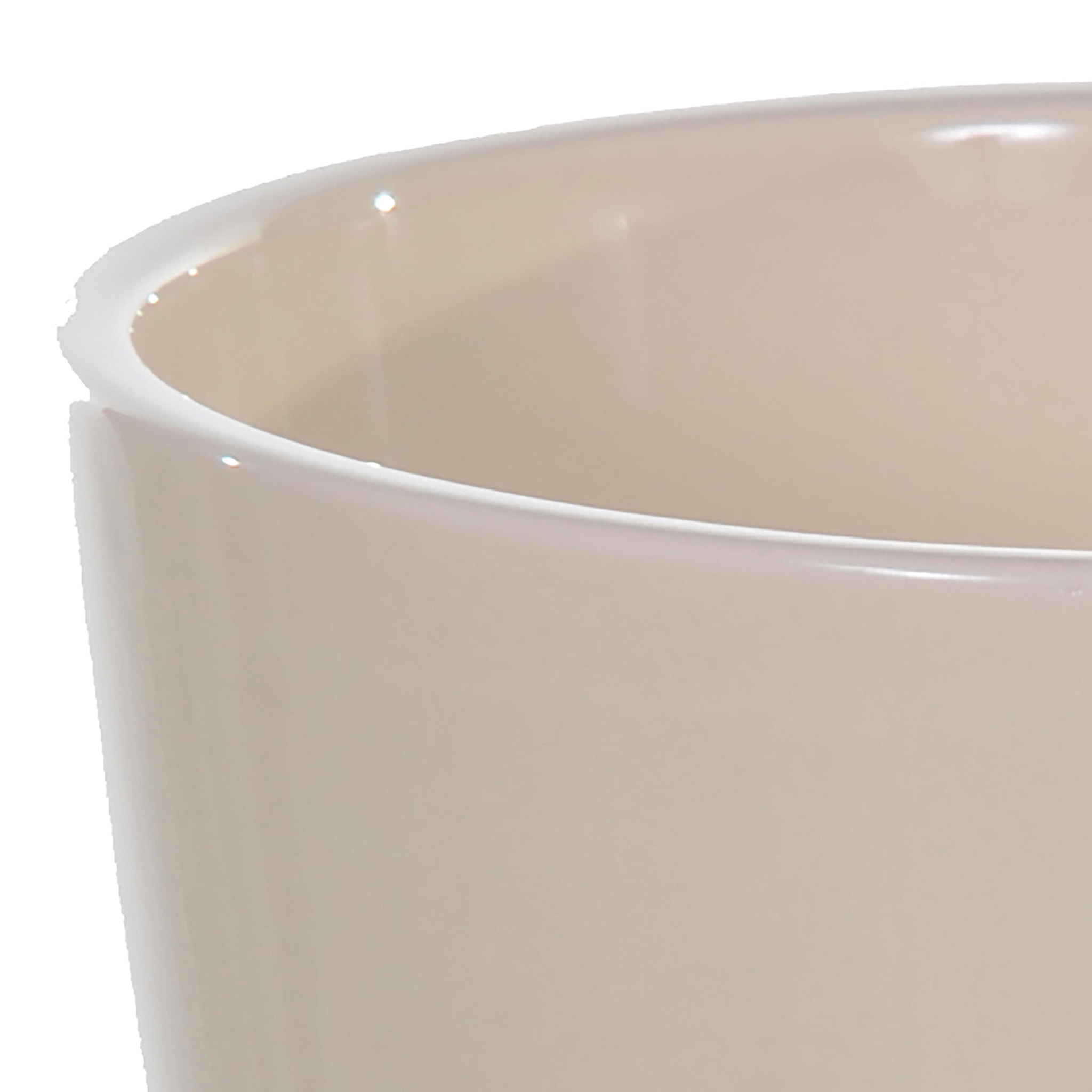 Vaso Cachepot In Ceramica. Larghezza 15,5 Cm - Pezzi 6 - 15,5X12X15,5cm - Colore: Bianco - Bianchi Dino - Ceramica