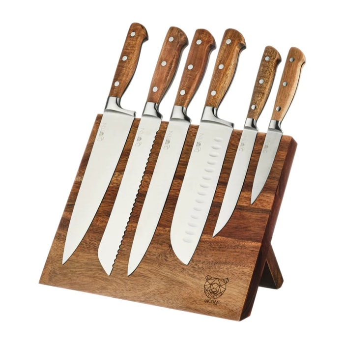 Bloc couteaux de cuisine JAKOB VANTAA - 7 pièces