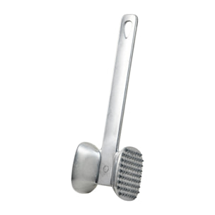 Mazo para carne 24,5x7x6,8 cm aluminio, resistente de doble cara para cocina expert san ignacio