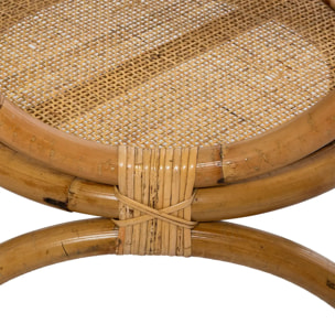 Table d'appoint "Farah" rotin D59cm