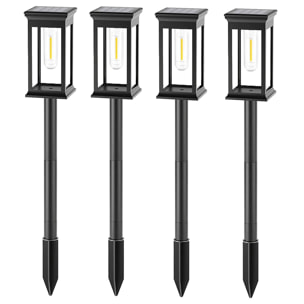 4 Balise solaire à piquer LUZY H34CM