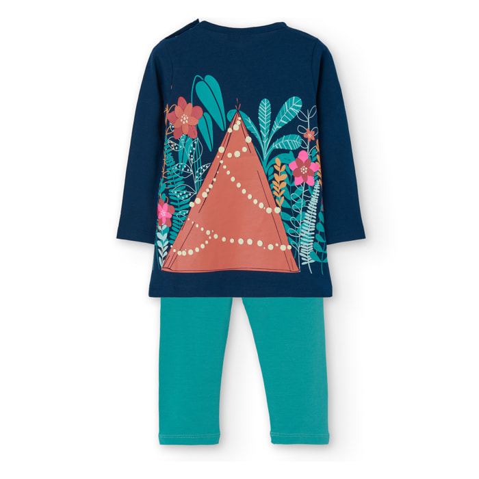 Conjunto punto de bebé niña -BCI