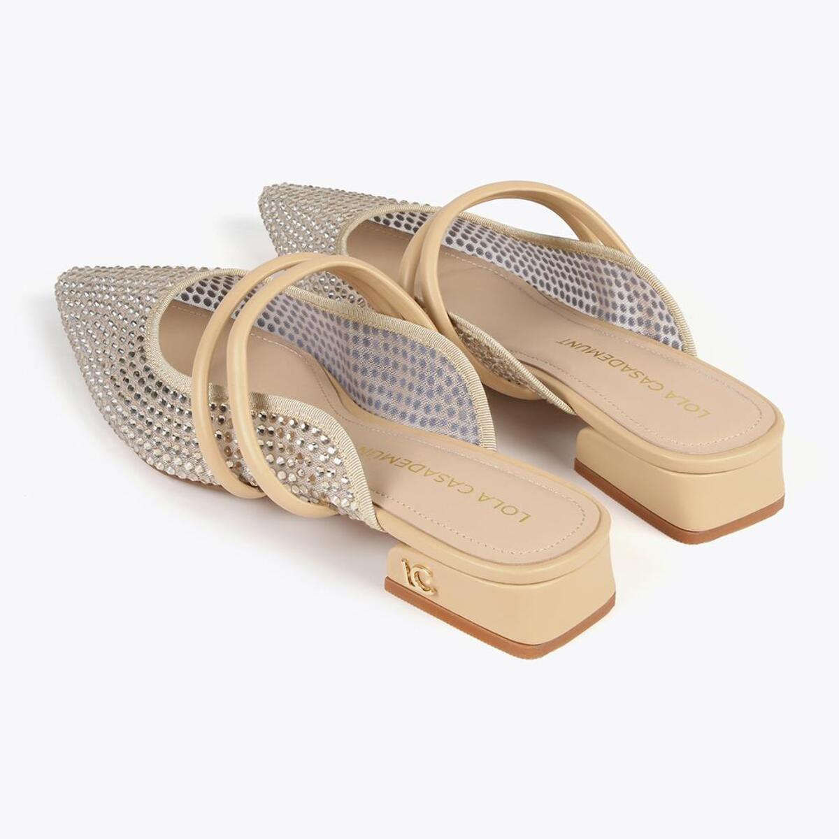 Scarpa slingback in "rete" con rombi