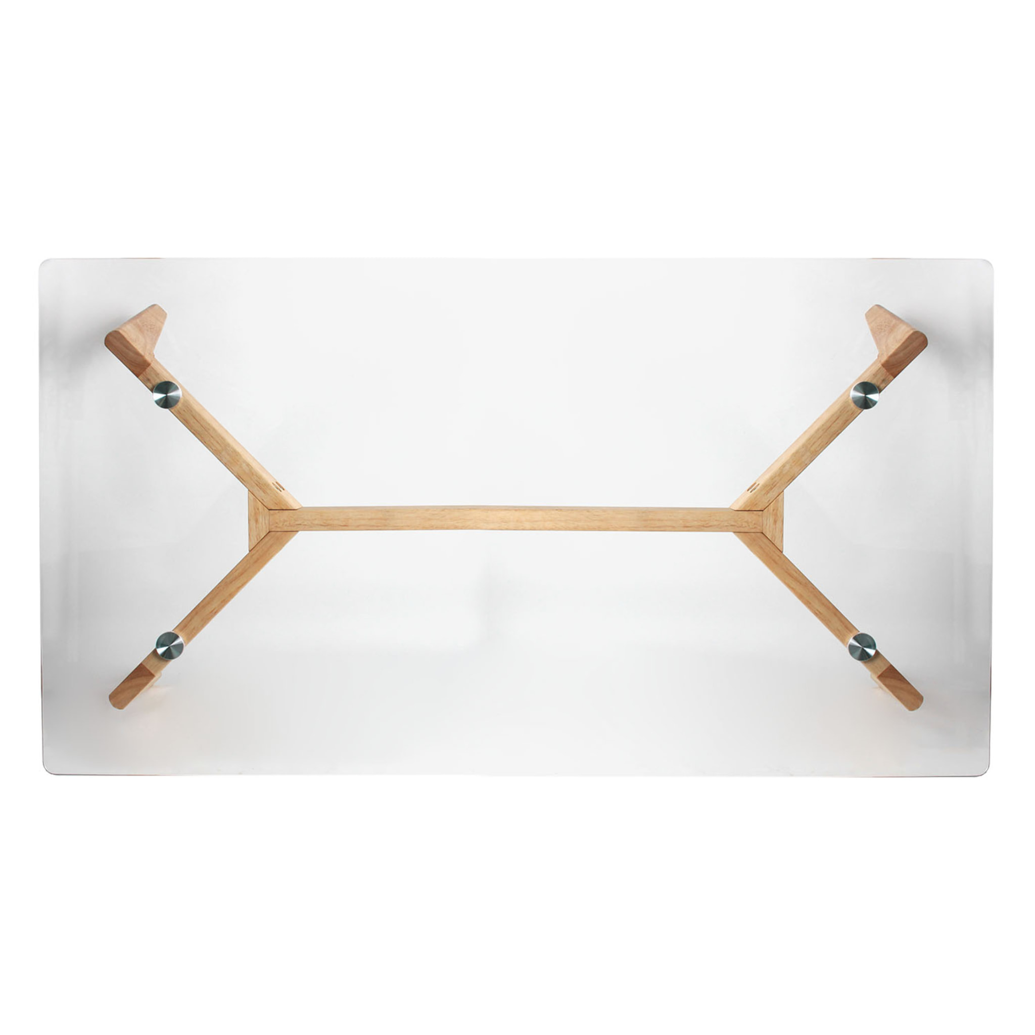 Table Rectangulaire En Verre 110x60x45cm