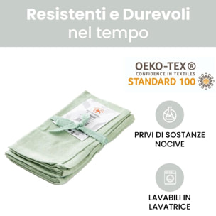 Intrecci – Set 6 tovaglioli in puro cotone 40x40 cm