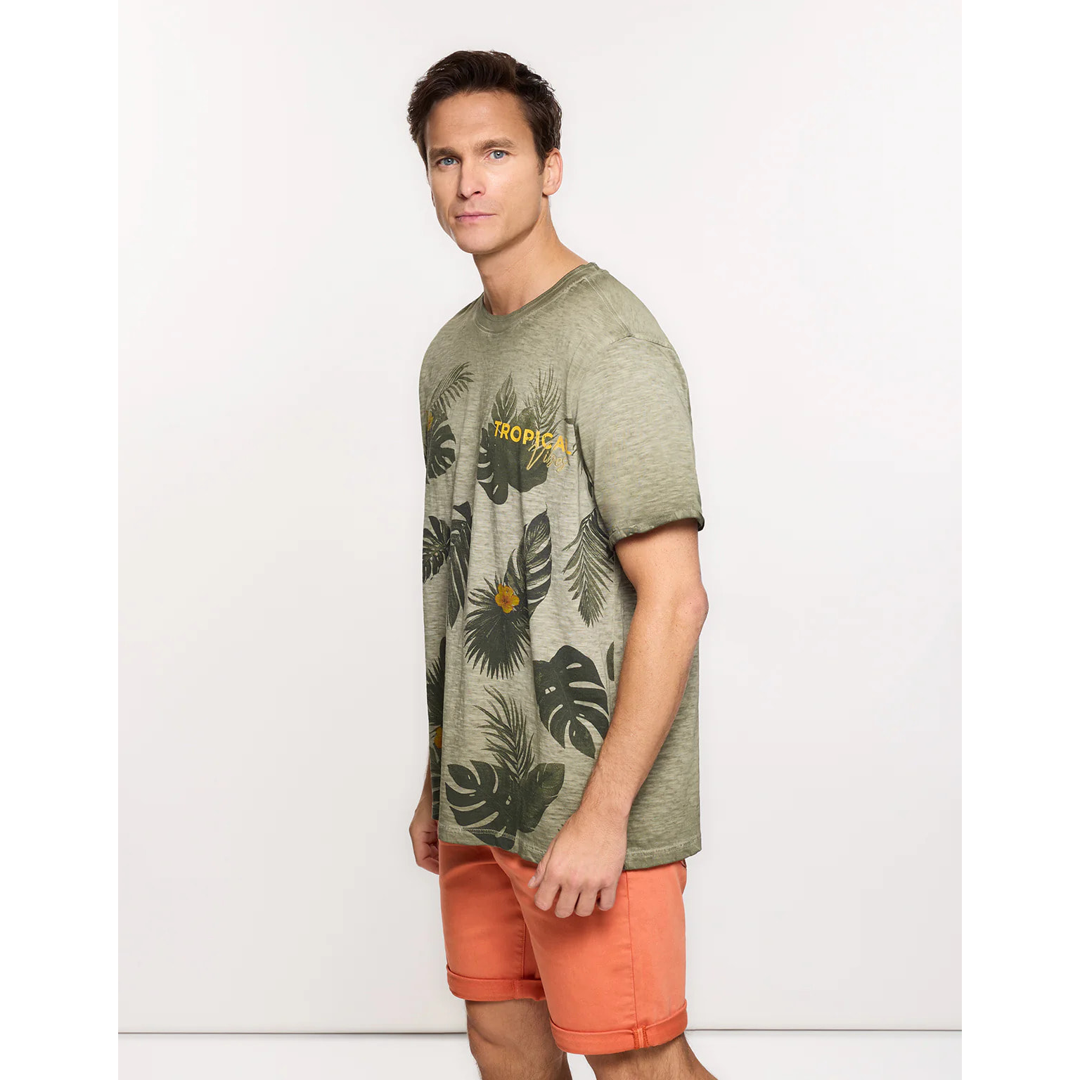 Camiseta Manga Corta Caqui - Nael