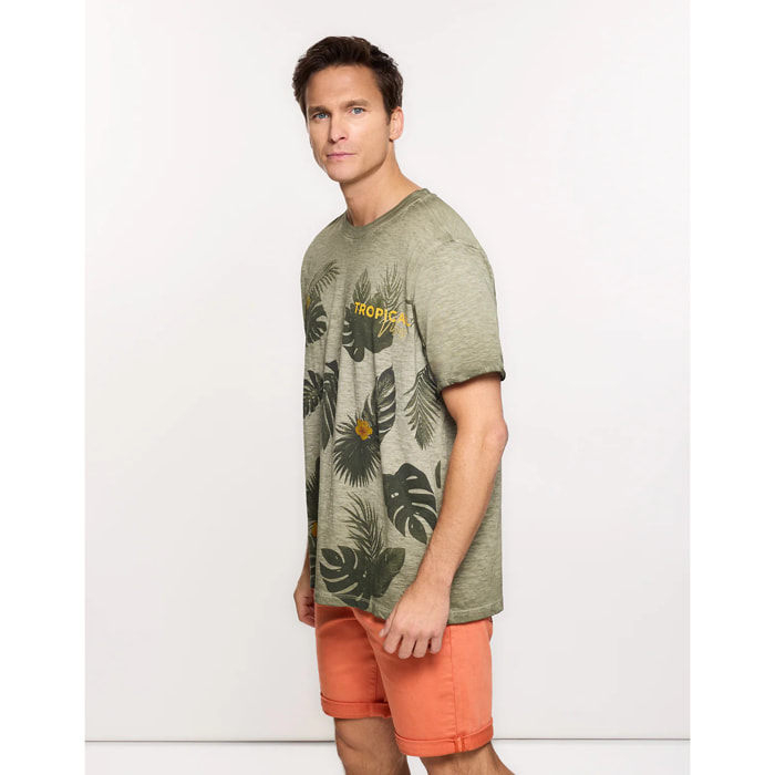 Camiseta Manga Corta Caqui - Nael