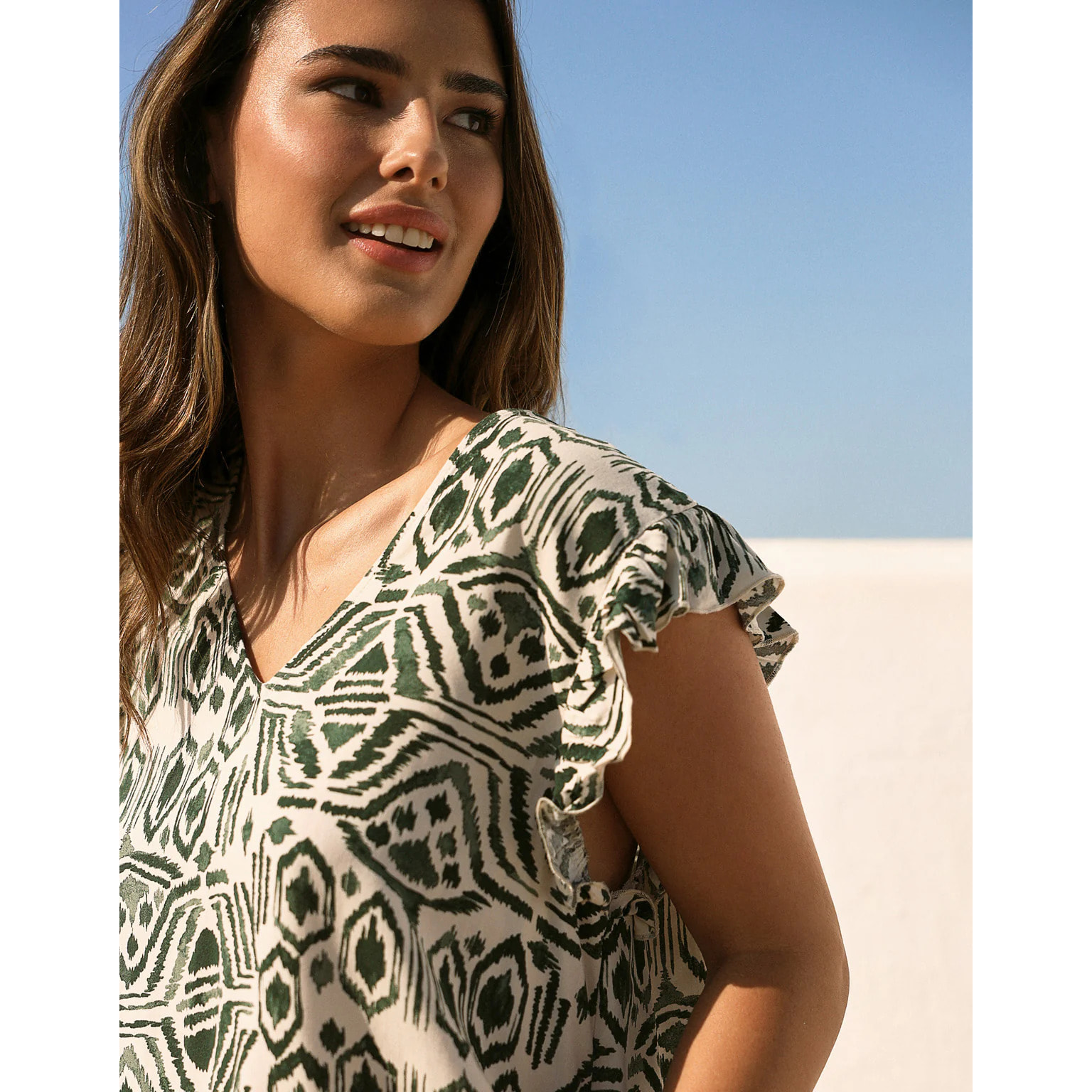 Camisa Manga Corta Verde - Etnicla