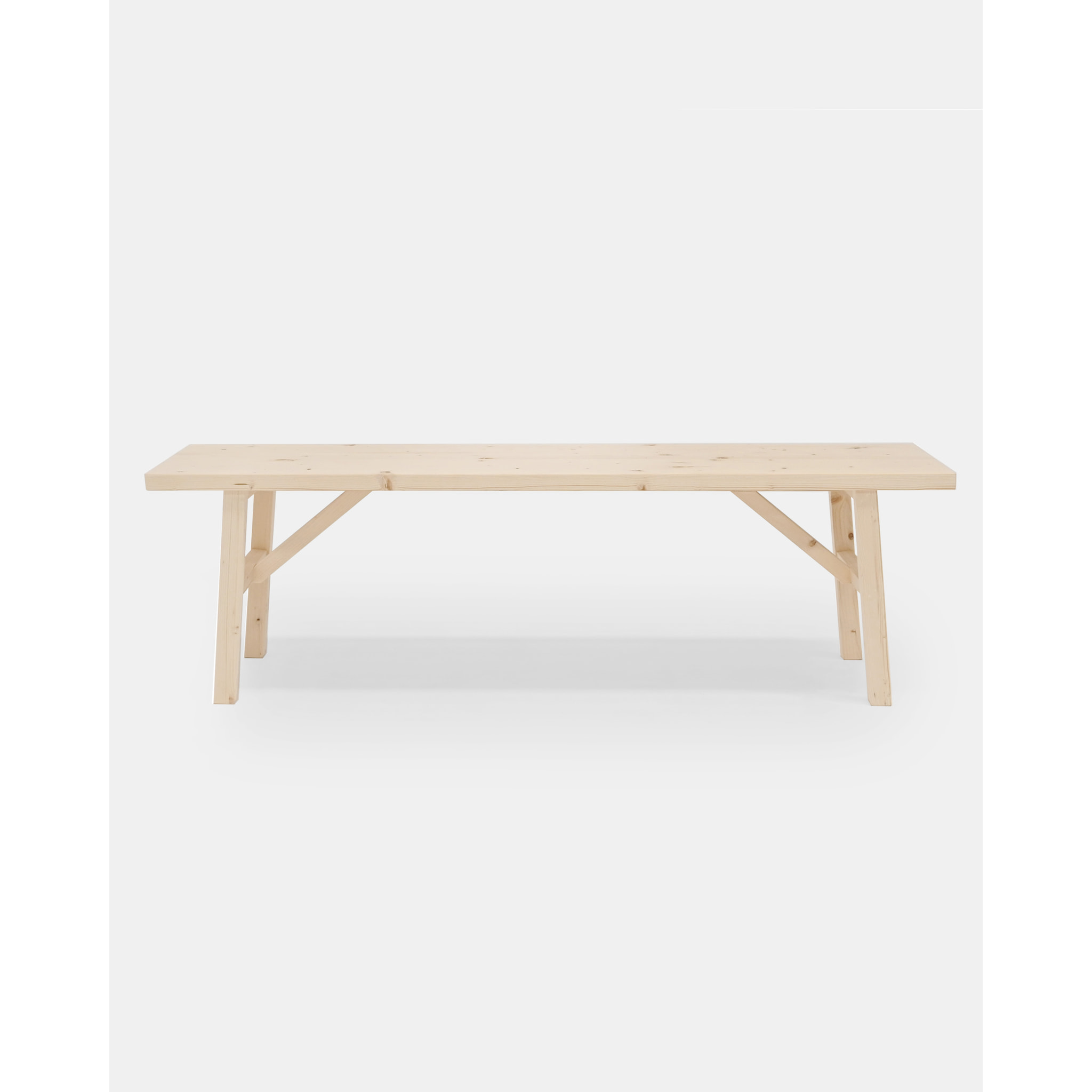 Banc en bois massif ton naturel en différentes tailles
