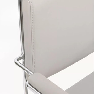 Chaise de bureau pivotante Dottore grise Kare Design